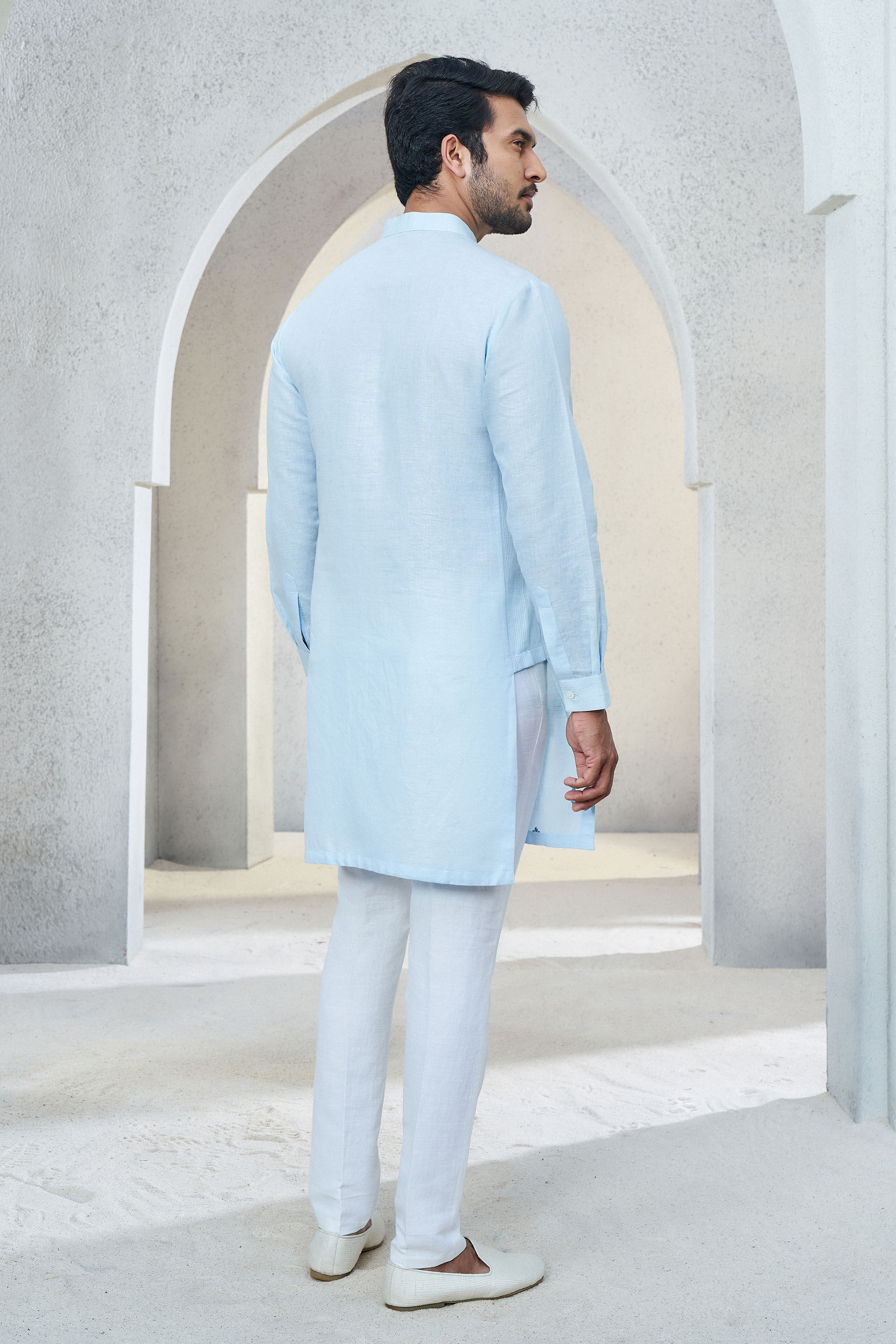 Keshav Kurta - Powder Blue, Powder Blue, image 3